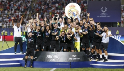 "الكرة الذهبية" تدعم ريال مدريد وأتلتيكو في السوبر الأوروبي