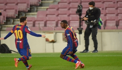 هدف ديمبيلي القاتل يقرّب برشلونة من صدارة الليجا