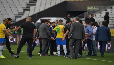 اتحاد أميركا الجنوبية يعلن إيقاف مباراة البرازيل والأرجنتين