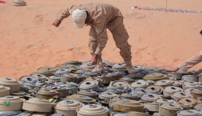 اليمن.. "مسام" يزيل 826 لغما وذخائر غير منفجرة وعبوات ناسفة الأسبوع الفائت